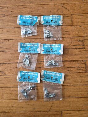 6 NEW Vintage Pairs Window Shade Brackets